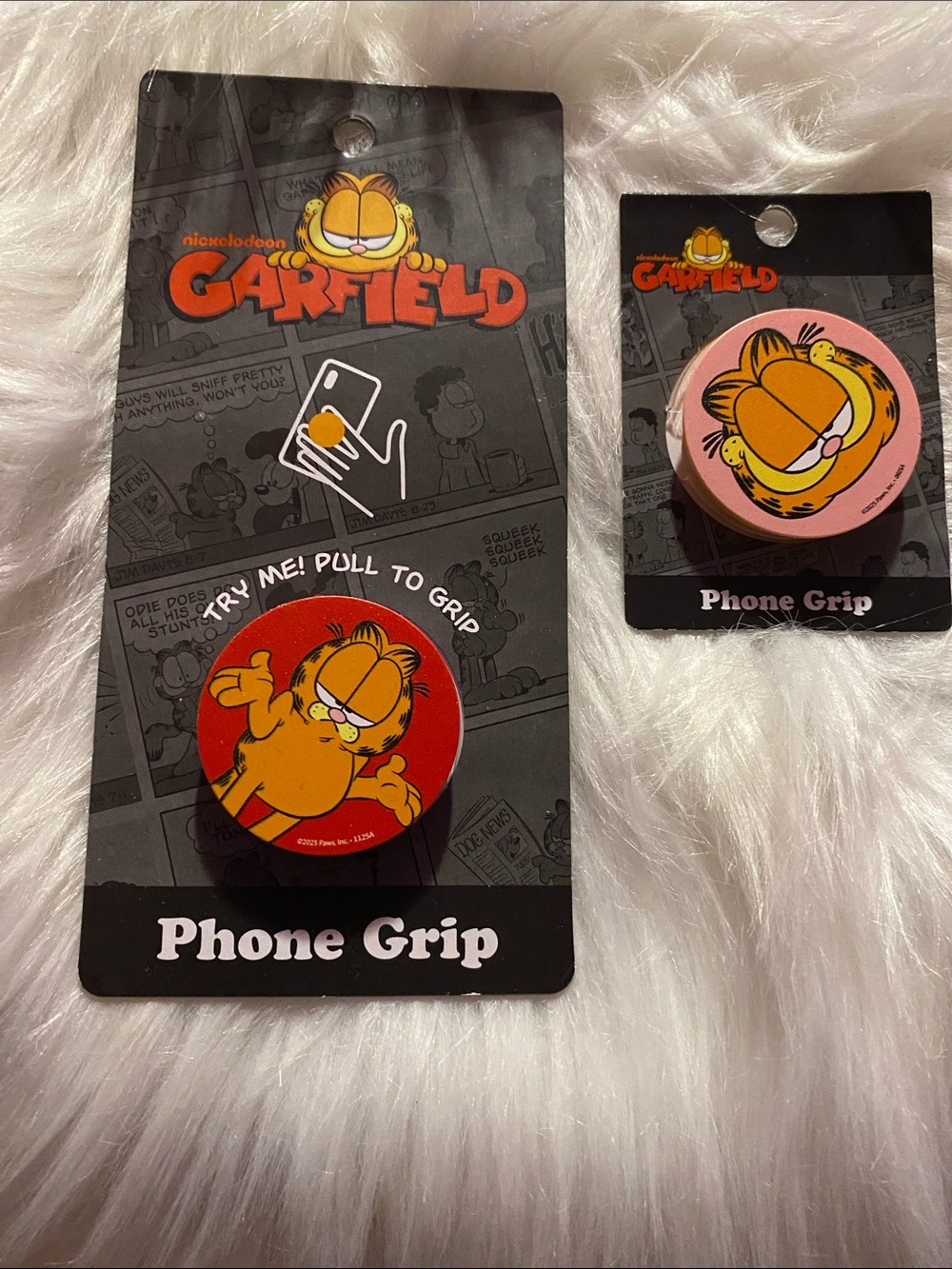 GARFIELD Phone Grip Bundle - Red and Pink Phone Pop Socket NWT